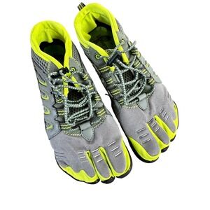 Body Glove 3T Barefoot Warrior Womens 7 Gray Neon Yellow Water Shoes Minimalist